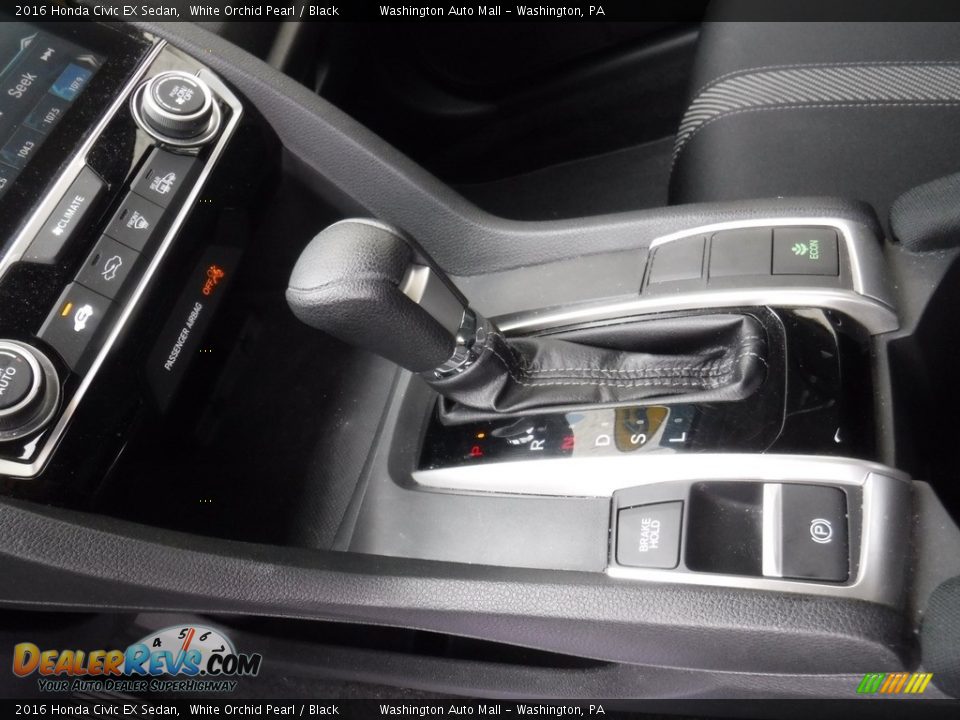 2016 Honda Civic EX Sedan White Orchid Pearl / Black Photo #16