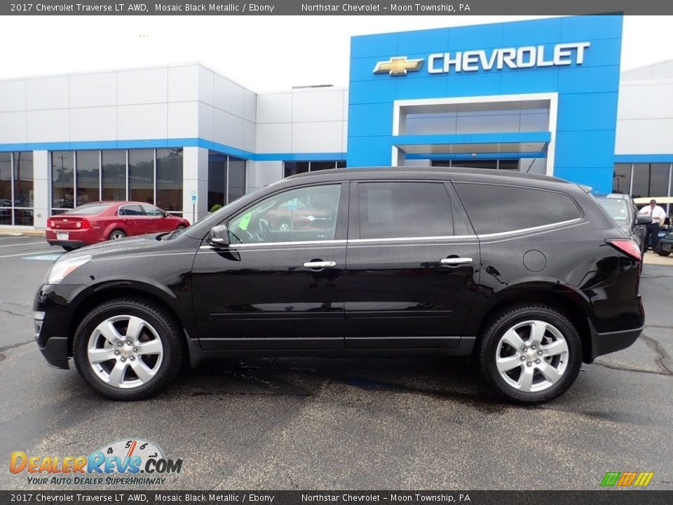 2017 Chevrolet Traverse LT AWD Mosaic Black Metallic / Ebony Photo #3