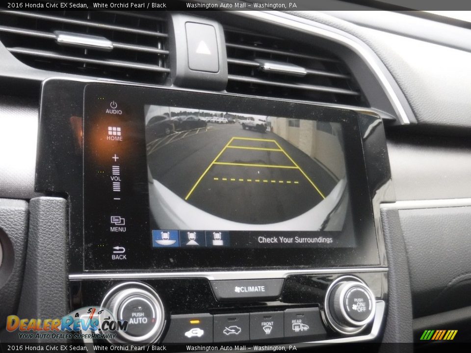 2016 Honda Civic EX Sedan White Orchid Pearl / Black Photo #18