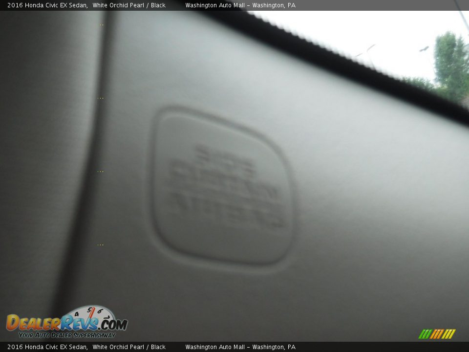 2016 Honda Civic EX Sedan White Orchid Pearl / Black Photo #19