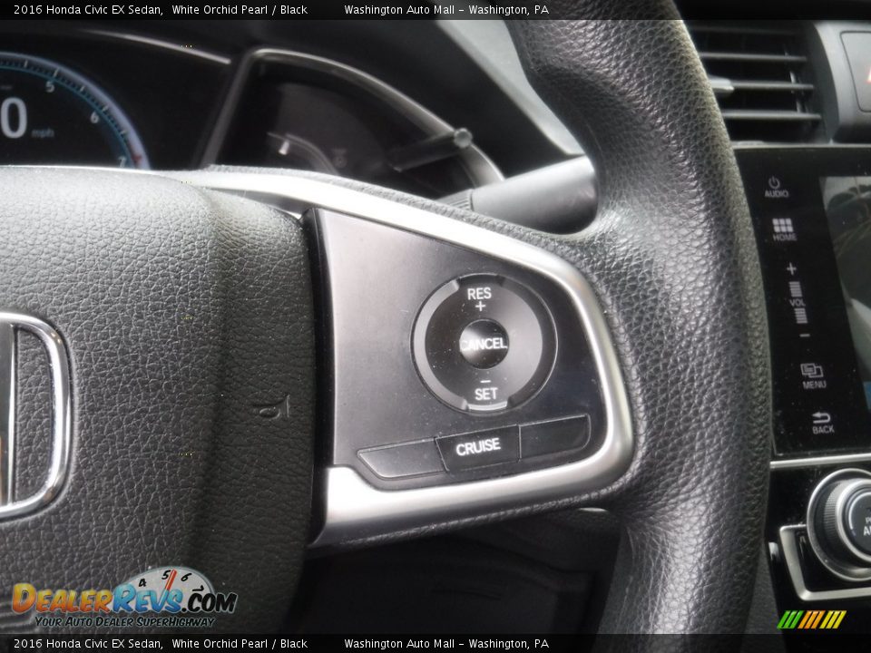 2016 Honda Civic EX Sedan White Orchid Pearl / Black Photo #21
