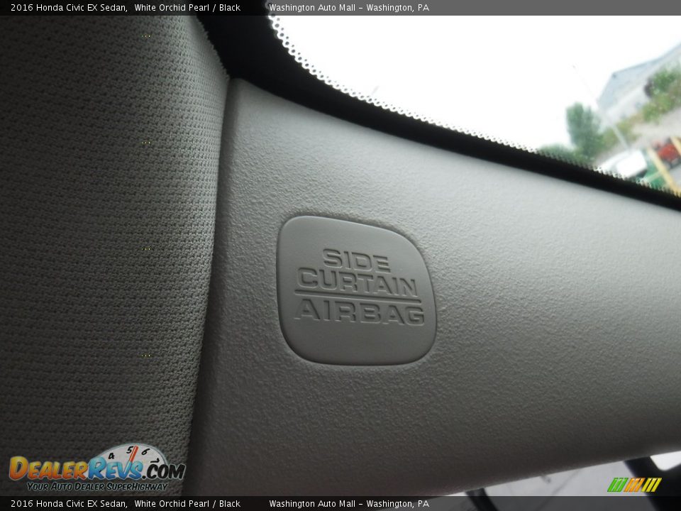 2016 Honda Civic EX Sedan White Orchid Pearl / Black Photo #22
