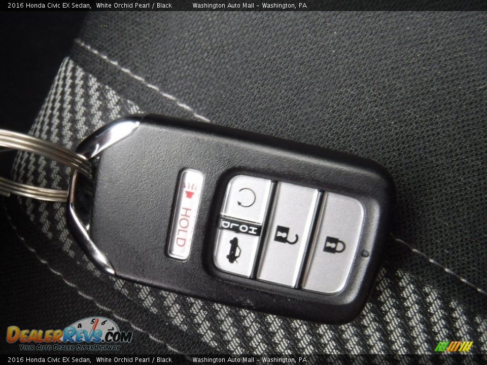 2016 Honda Civic EX Sedan White Orchid Pearl / Black Photo #24