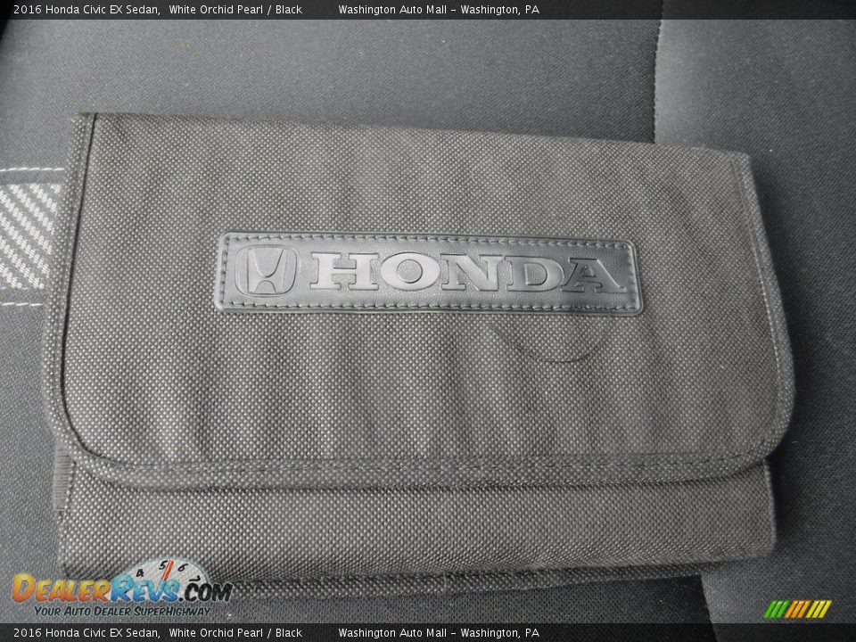 2016 Honda Civic EX Sedan White Orchid Pearl / Black Photo #25