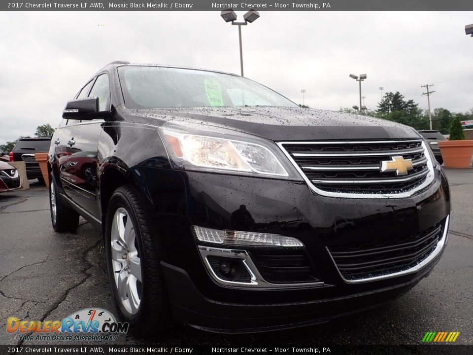 2017 Chevrolet Traverse LT AWD Mosaic Black Metallic / Ebony Photo #12