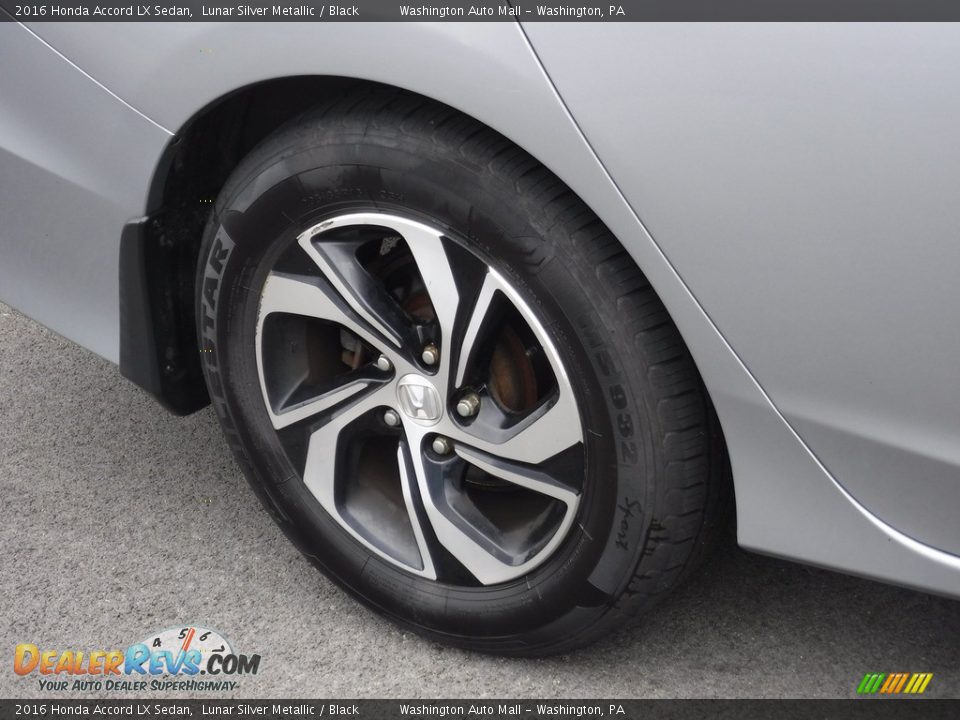 2016 Honda Accord LX Sedan Lunar Silver Metallic / Black Photo #3
