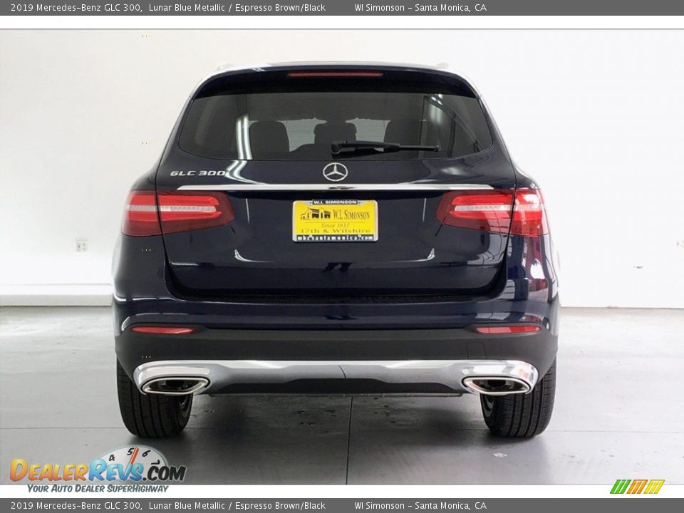 2019 Mercedes-Benz GLC 300 Lunar Blue Metallic / Espresso Brown/Black Photo #3