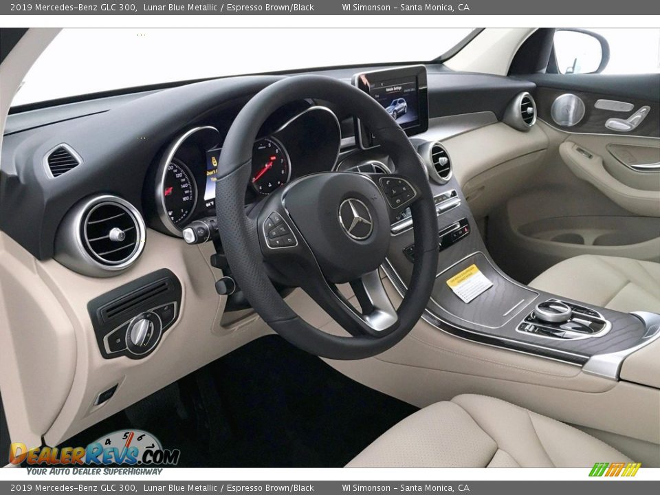 2019 Mercedes-Benz GLC 300 Lunar Blue Metallic / Espresso Brown/Black Photo #4