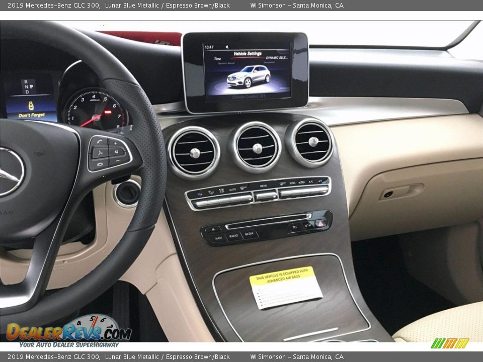 2019 Mercedes-Benz GLC 300 Lunar Blue Metallic / Espresso Brown/Black Photo #6