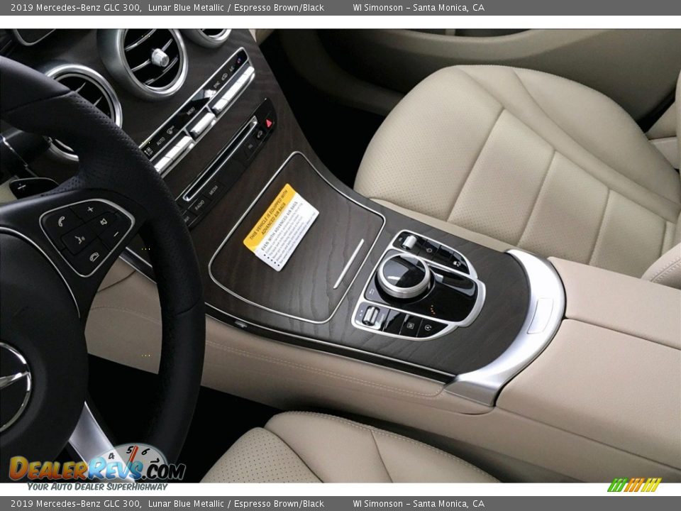 2019 Mercedes-Benz GLC 300 Lunar Blue Metallic / Espresso Brown/Black Photo #7
