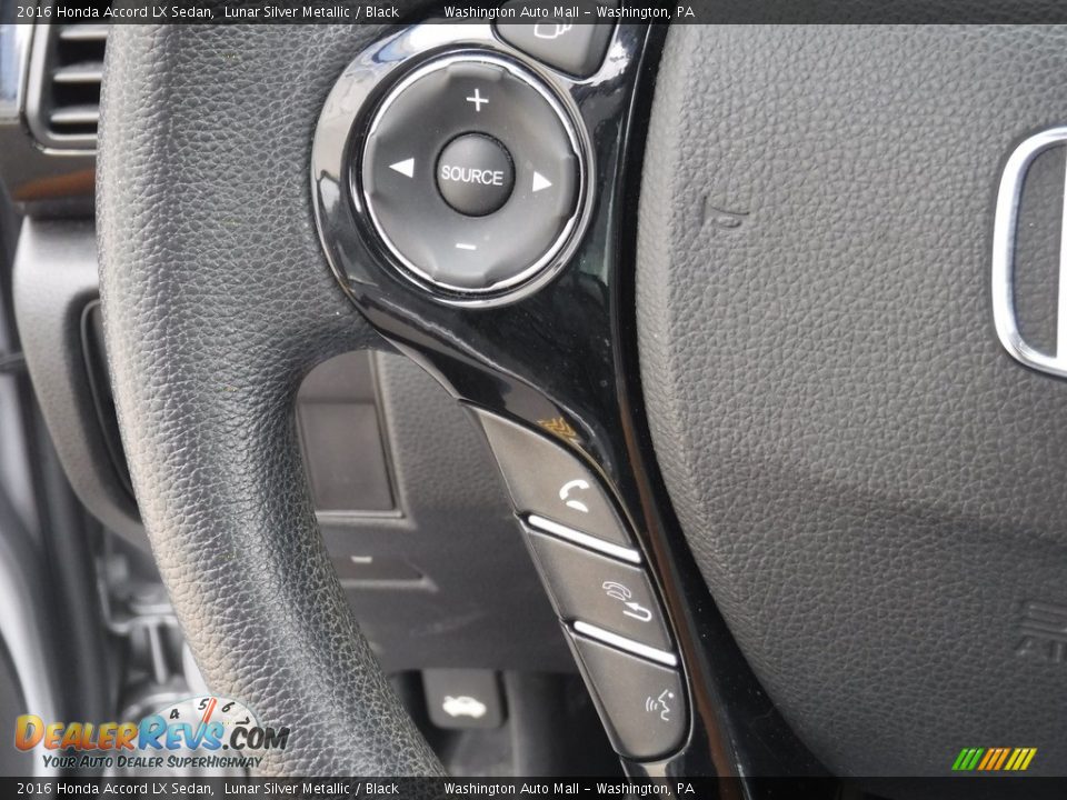 2016 Honda Accord LX Sedan Lunar Silver Metallic / Black Photo #16