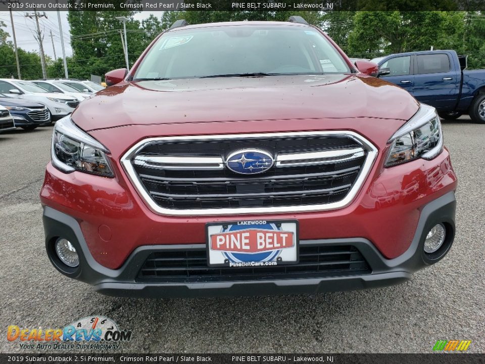 2019 Subaru Outback 2.5i Premium Crimson Red Pearl / Slate Black Photo #2