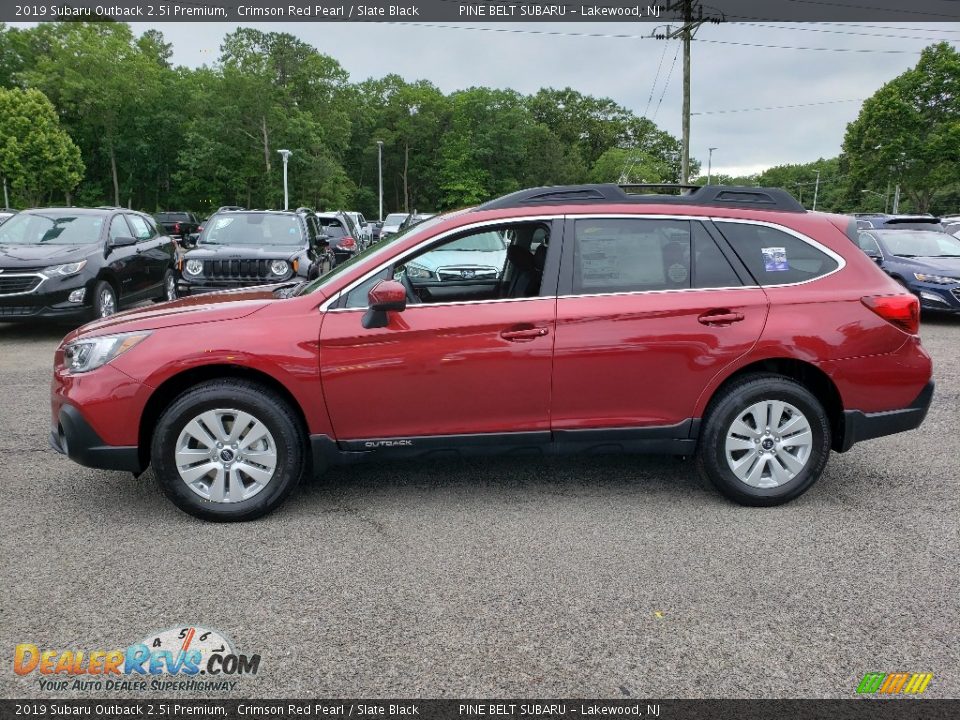 2019 Subaru Outback 2.5i Premium Crimson Red Pearl / Slate Black Photo #3