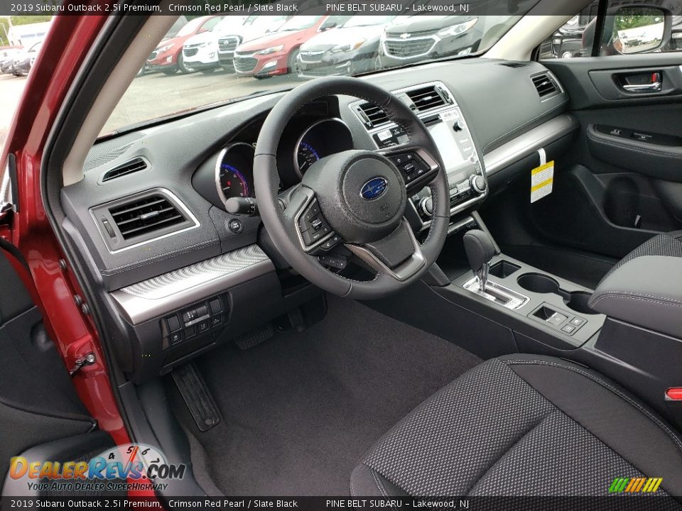 2019 Subaru Outback 2.5i Premium Crimson Red Pearl / Slate Black Photo #7