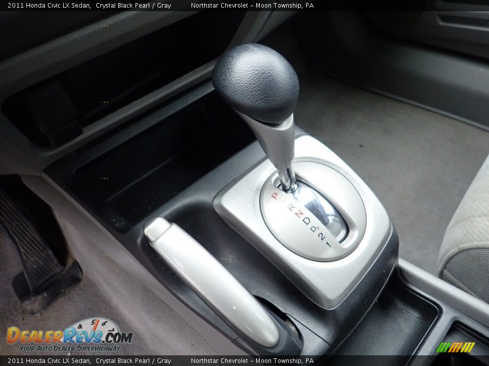 2011 Honda Civic LX Sedan Crystal Black Pearl / Gray Photo #25