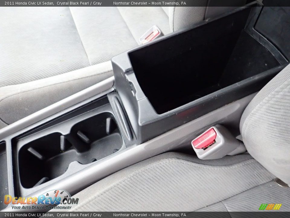 2011 Honda Civic LX Sedan Crystal Black Pearl / Gray Photo #27