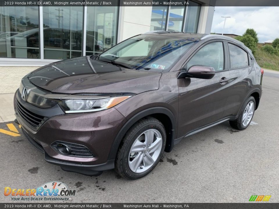 2019 Honda HR-V EX AWD Midnight Amethyst Metallic / Black Photo #2