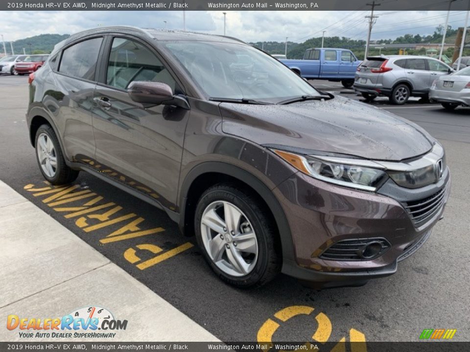 2019 Honda HR-V EX AWD Midnight Amethyst Metallic / Black Photo #4