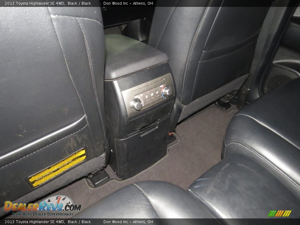 2013 Toyota Highlander SE 4WD Black / Black Photo #26