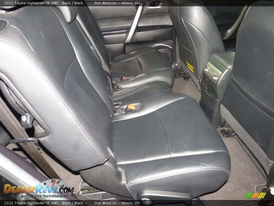 2013 Toyota Highlander SE 4WD Black / Black Photo #28