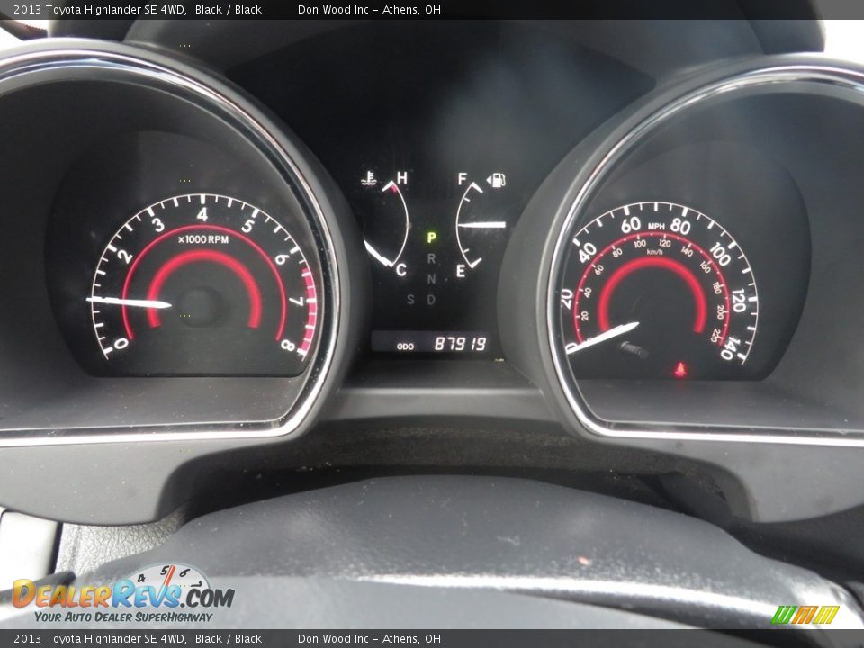 2013 Toyota Highlander SE 4WD Black / Black Photo #33