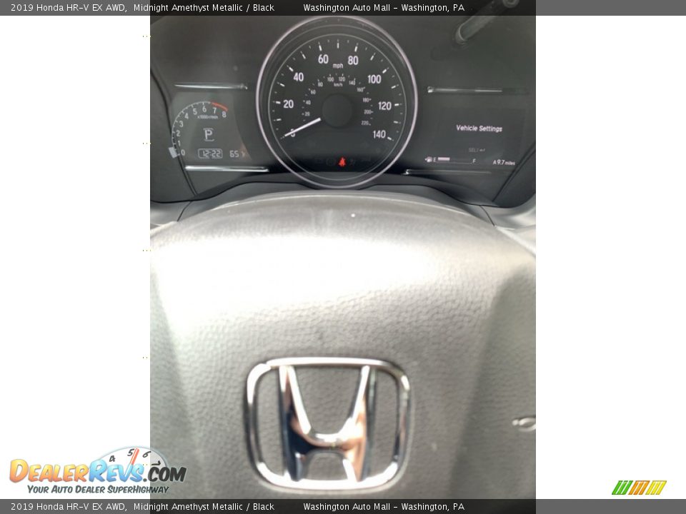 2019 Honda HR-V EX AWD Midnight Amethyst Metallic / Black Photo #31