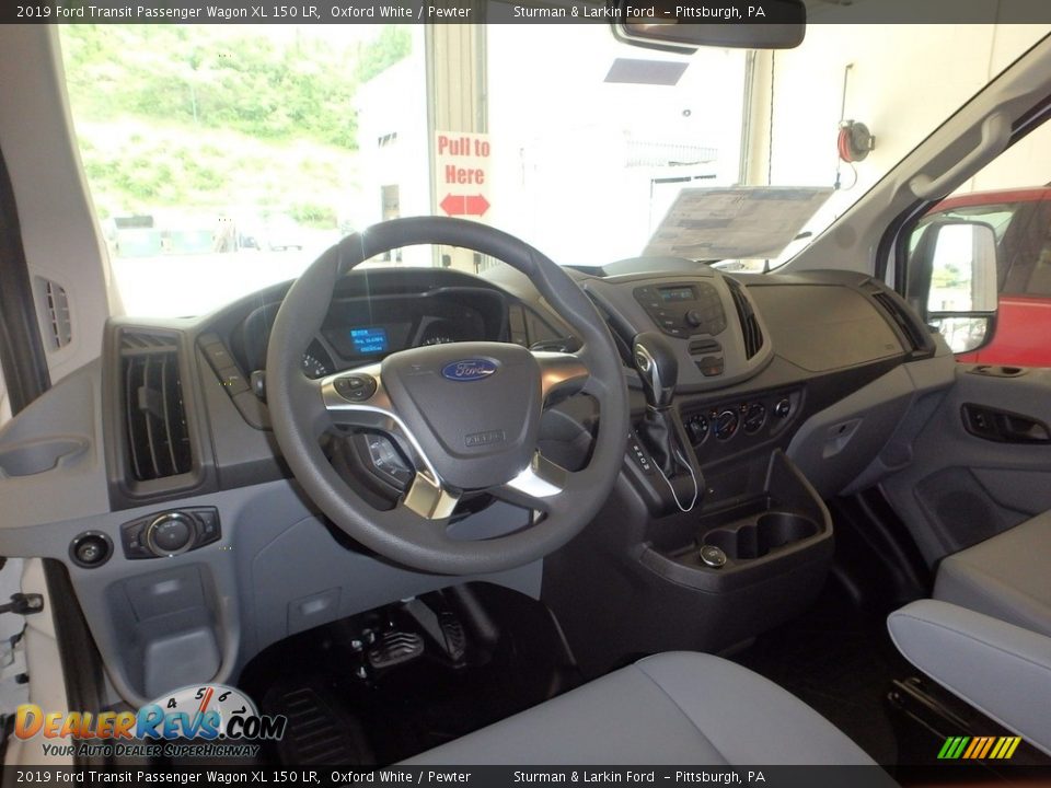 Dashboard of 2019 Ford Transit Passenger Wagon XL 150 LR Photo #8