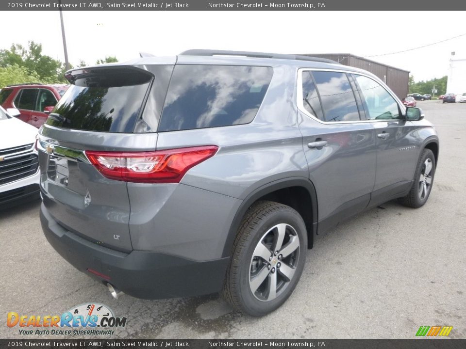 2019 Chevrolet Traverse LT AWD Satin Steel Metallic / Jet Black Photo #6