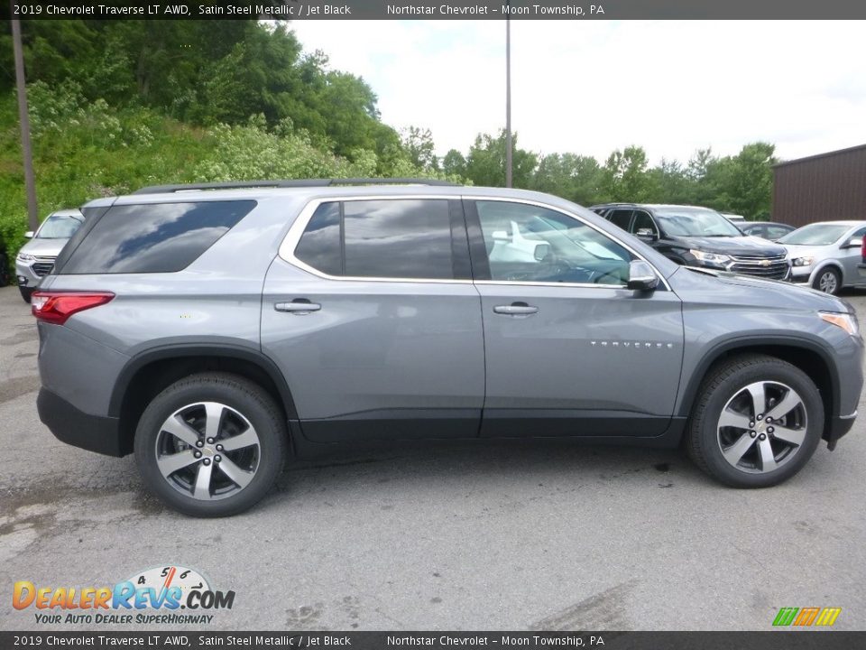 2019 Chevrolet Traverse LT AWD Satin Steel Metallic / Jet Black Photo #7