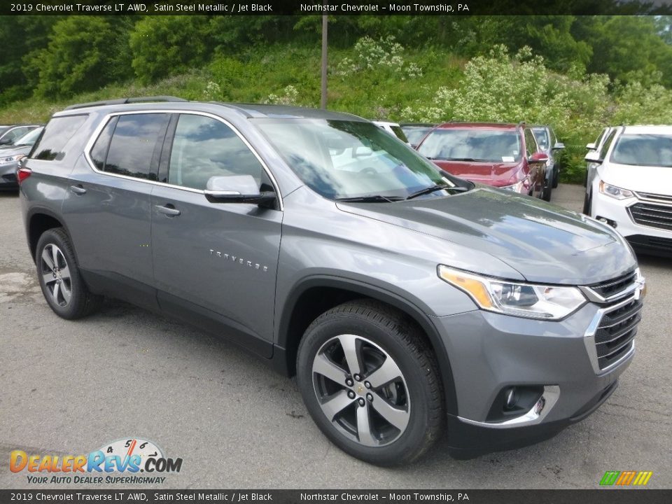 2019 Chevrolet Traverse LT AWD Satin Steel Metallic / Jet Black Photo #8