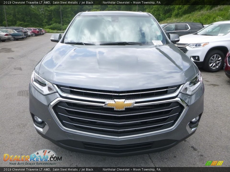 2019 Chevrolet Traverse LT AWD Satin Steel Metallic / Jet Black Photo #9