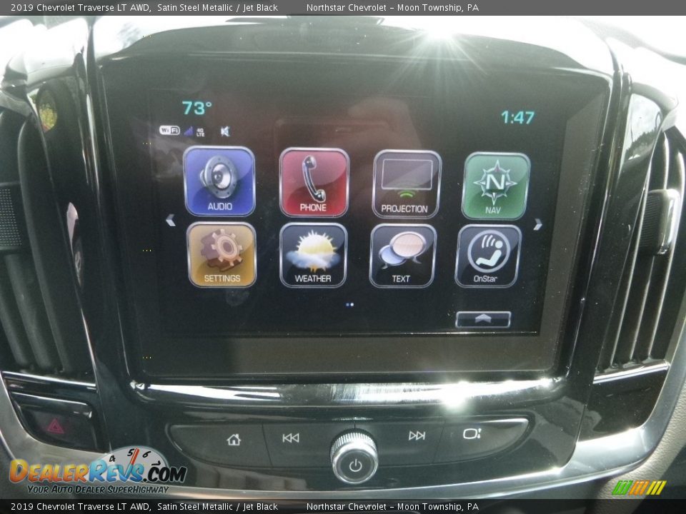 2019 Chevrolet Traverse LT AWD Satin Steel Metallic / Jet Black Photo #18