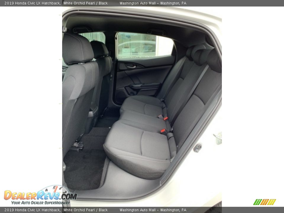 2019 Honda Civic LX Hatchback White Orchid Pearl / Black Photo #19