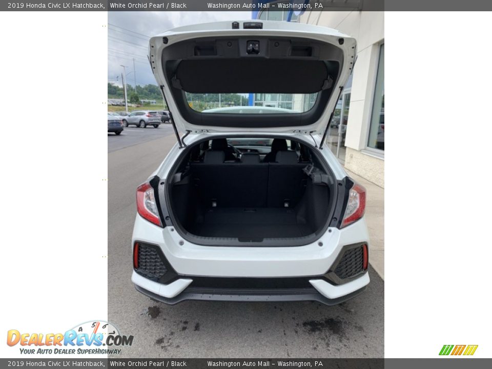 2019 Honda Civic LX Hatchback White Orchid Pearl / Black Photo #20