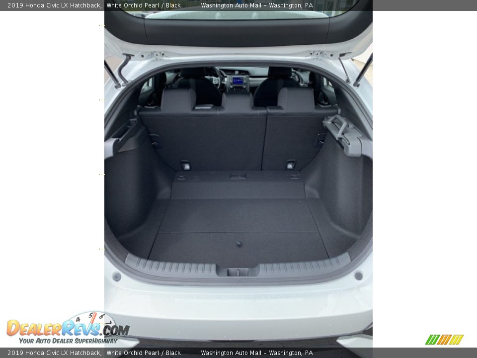 2019 Honda Civic LX Hatchback White Orchid Pearl / Black Photo #21