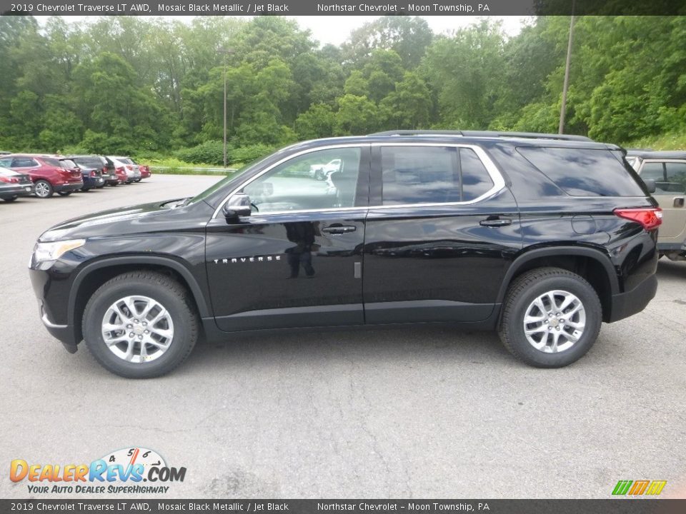 2019 Chevrolet Traverse LT AWD Mosaic Black Metallic / Jet Black Photo #2