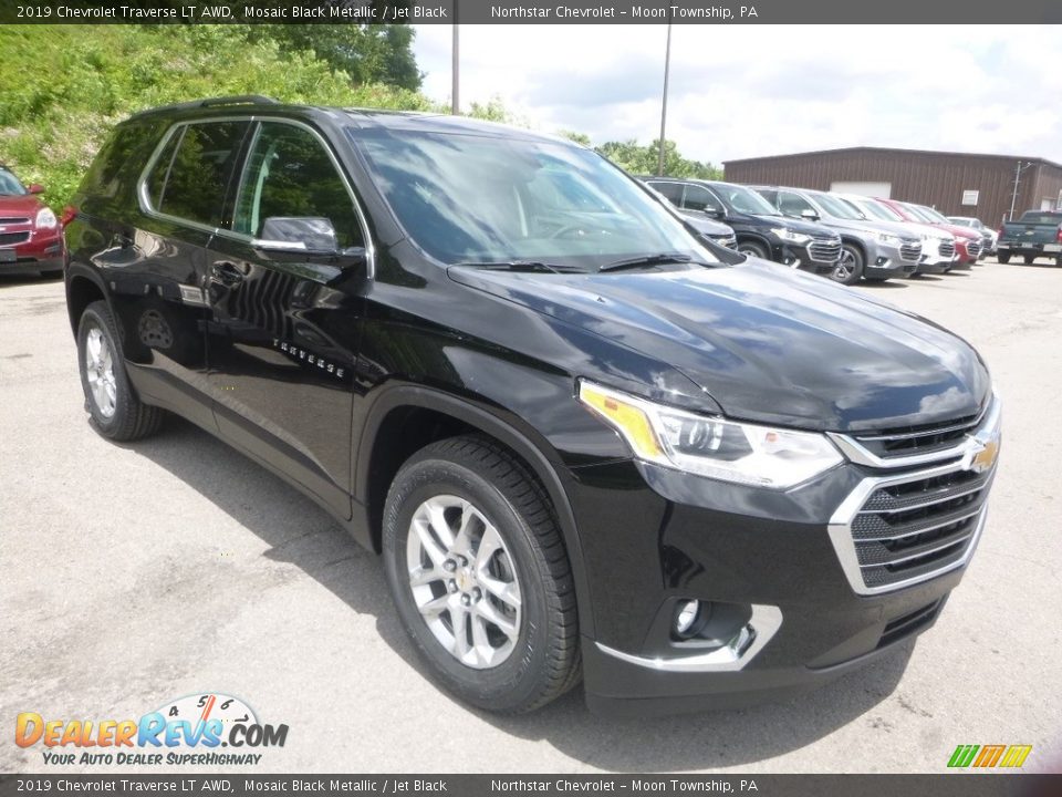 2019 Chevrolet Traverse LT AWD Mosaic Black Metallic / Jet Black Photo #7