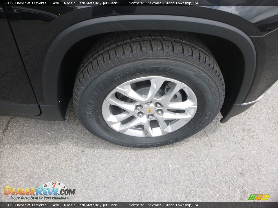 2019 Chevrolet Traverse LT AWD Mosaic Black Metallic / Jet Black Photo #9