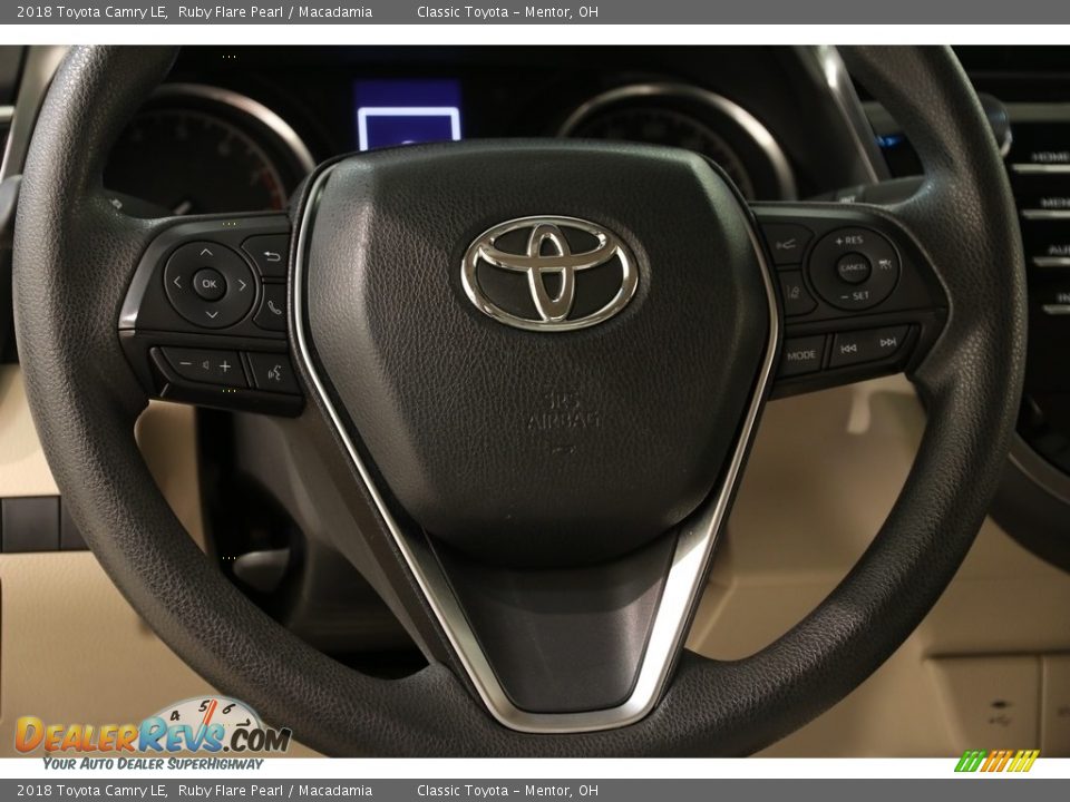 2018 Toyota Camry LE Ruby Flare Pearl / Macadamia Photo #8