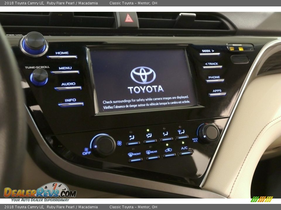 2018 Toyota Camry LE Ruby Flare Pearl / Macadamia Photo #13