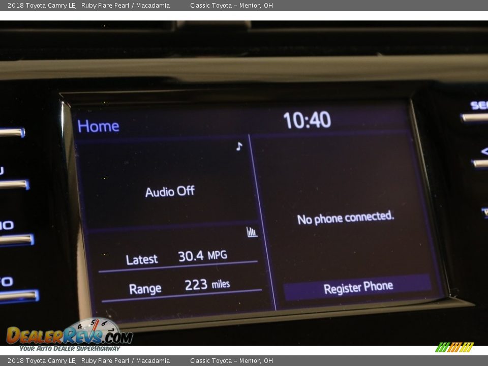 2018 Toyota Camry LE Ruby Flare Pearl / Macadamia Photo #14