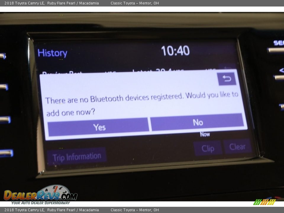 2018 Toyota Camry LE Ruby Flare Pearl / Macadamia Photo #17