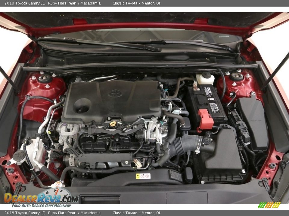 2018 Toyota Camry LE Ruby Flare Pearl / Macadamia Photo #25