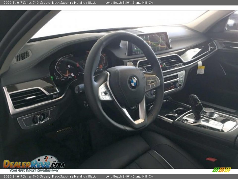 2020 BMW 7 Series 740i Sedan Black Sapphire Metallic / Black Photo #4
