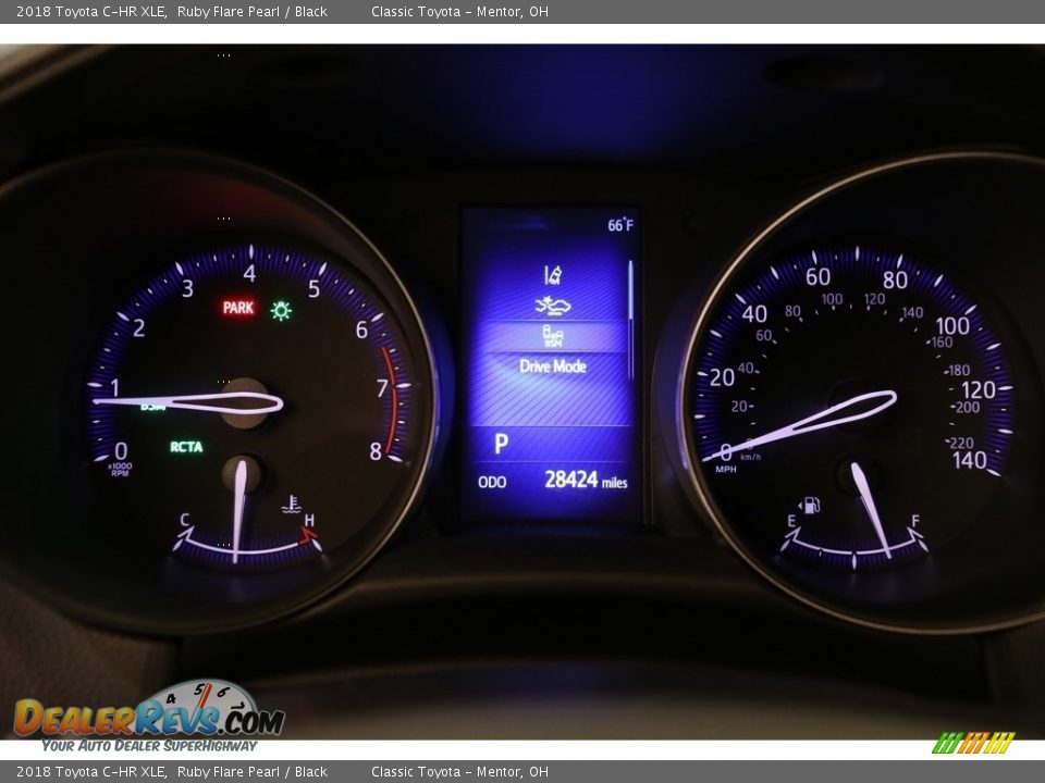 2018 Toyota C-HR XLE Ruby Flare Pearl / Black Photo #8