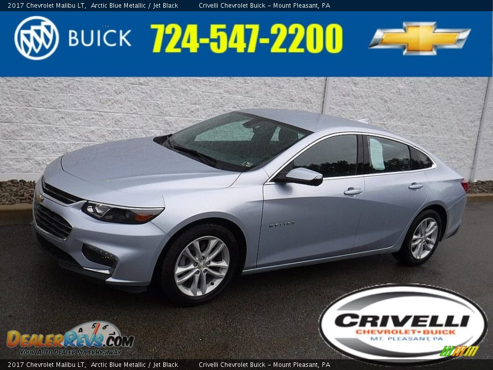 2017 Chevrolet Malibu LT Arctic Blue Metallic / Jet Black Photo #1