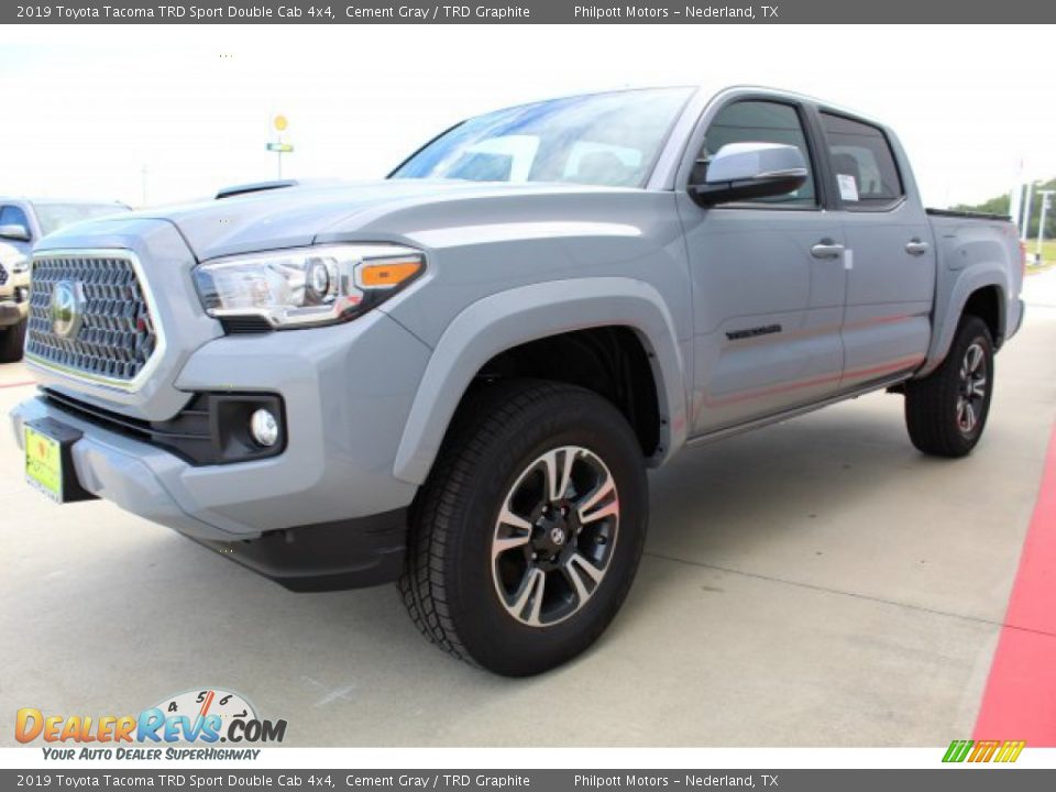 2019 Toyota Tacoma TRD Sport Double Cab 4x4 Cement Gray / TRD Graphite Photo #4