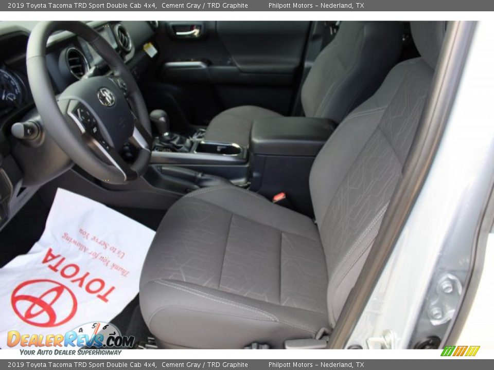 2019 Toyota Tacoma TRD Sport Double Cab 4x4 Cement Gray / TRD Graphite Photo #10