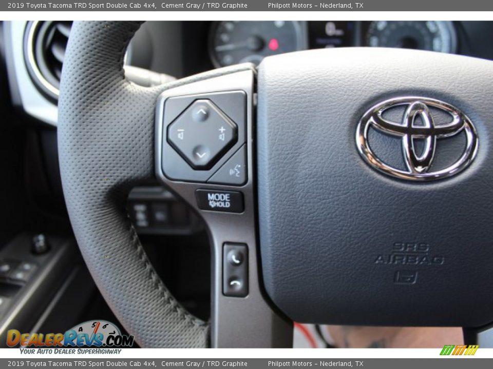 2019 Toyota Tacoma TRD Sport Double Cab 4x4 Cement Gray / TRD Graphite Photo #11