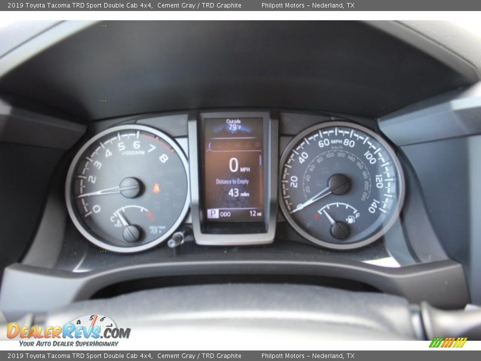 2019 Toyota Tacoma TRD Sport Double Cab 4x4 Cement Gray / TRD Graphite Photo #13